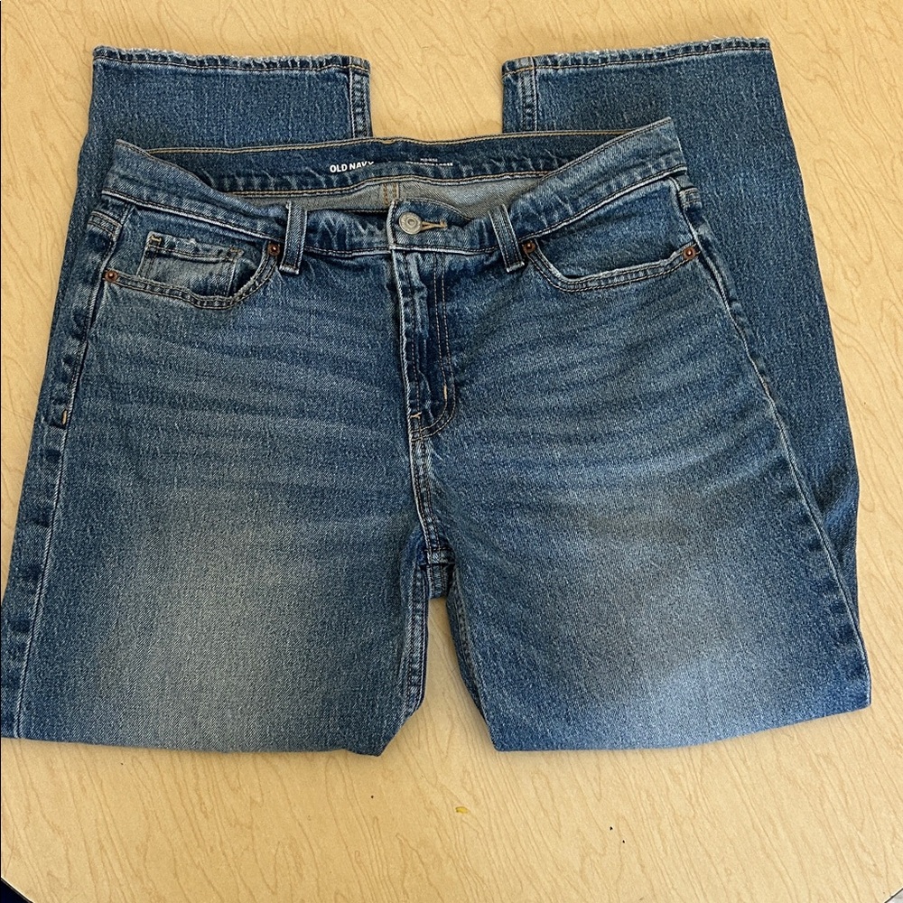 Old Navy Women's mid-Rise Boyfriend Loose Jeans Size 8
